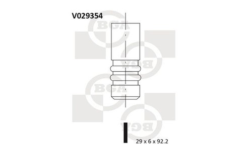 Bga v029354 exhaust - v029354, valve